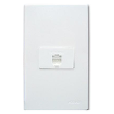 Royu WD211 1-Gang Telephone Modular Jack (Wide) | Royu by KHM Megatools Corp.